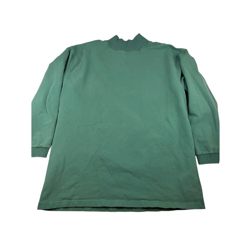 L.L. Bean Mock Neck Sweatshirt Womens XL Sage Green
